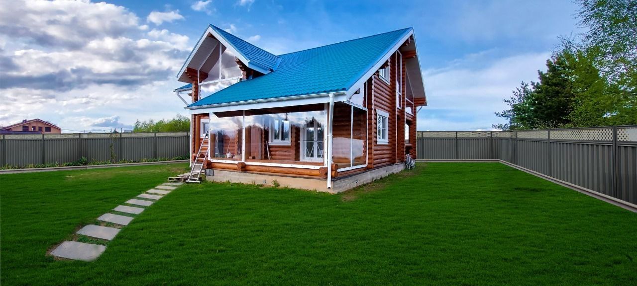 Мягкие окна на веранде загородного дома в Вербилках